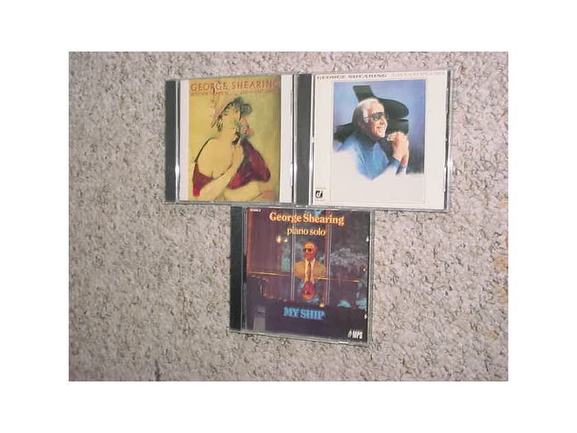 Jazz George Shearing cd lot of 3 cd's - My ship and Grand piano and with Don Thompson live cafe carlyle