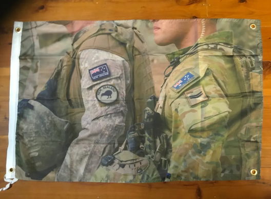 Australian army. Navy Air Force. Vietnam War. Mancave banner