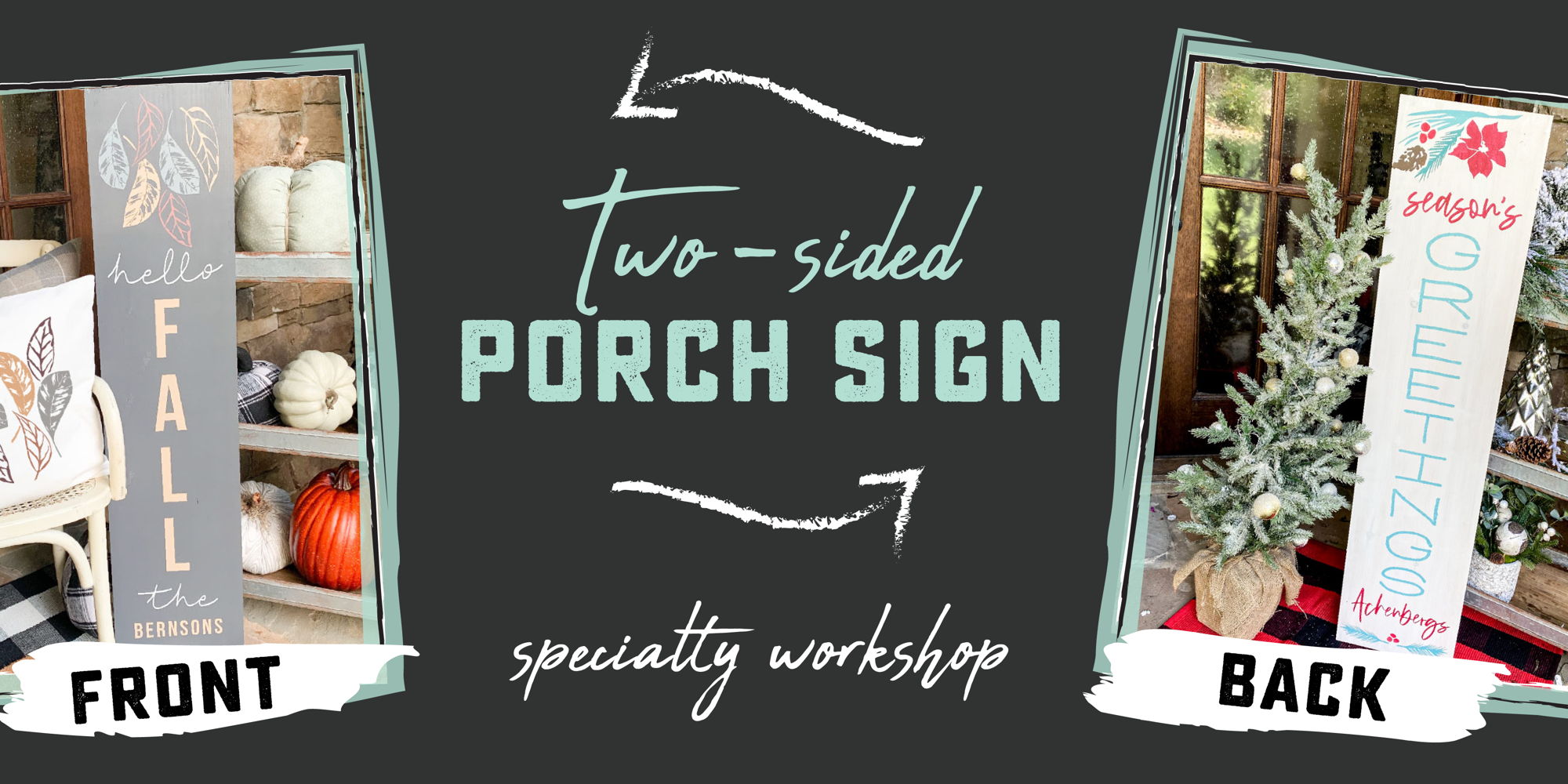 Christmas in July - Two-Sided Porch Sign Workshop promotional image