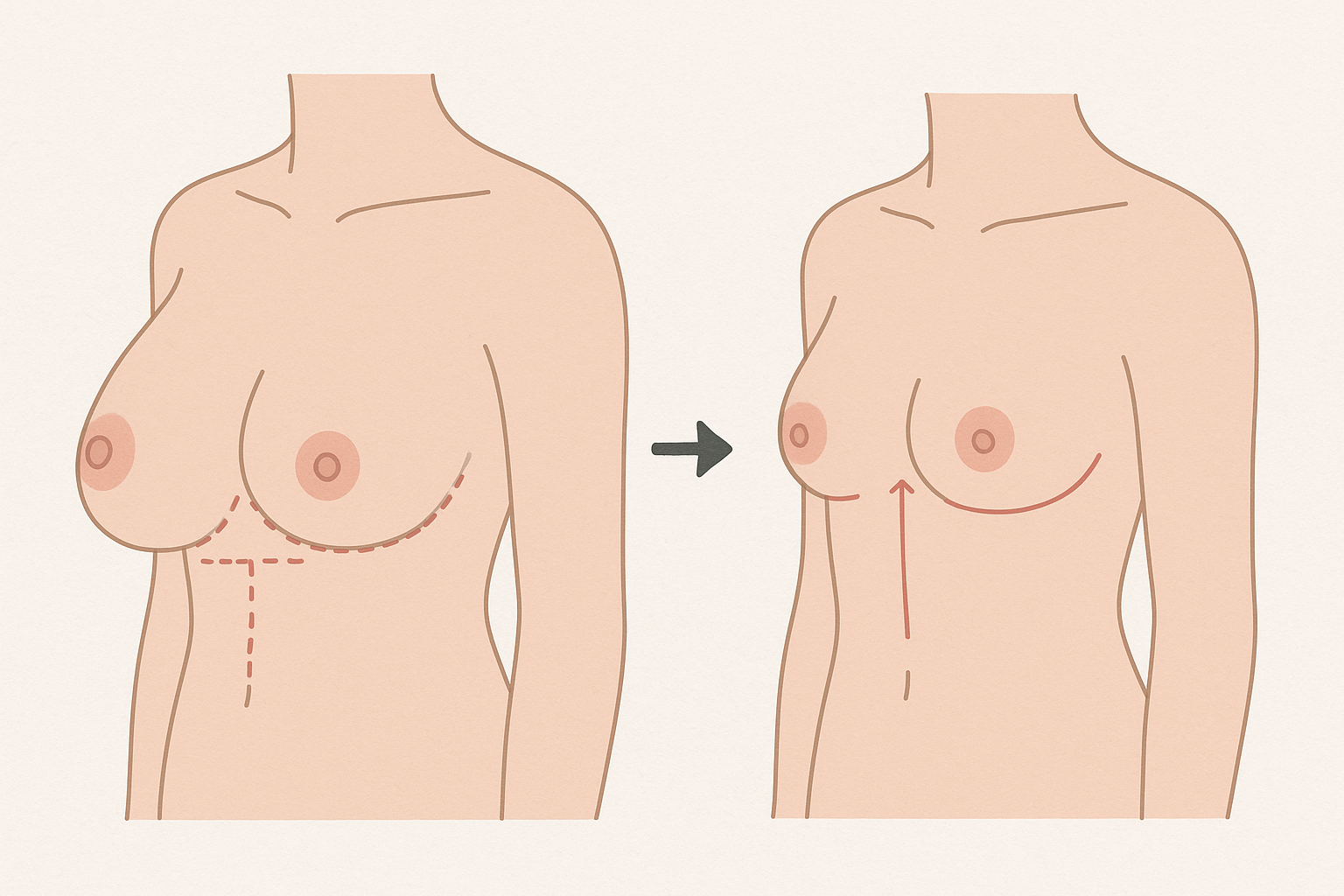 가슴 축소술 가슴 성형 수술 방법은 어떻게 진행될까?