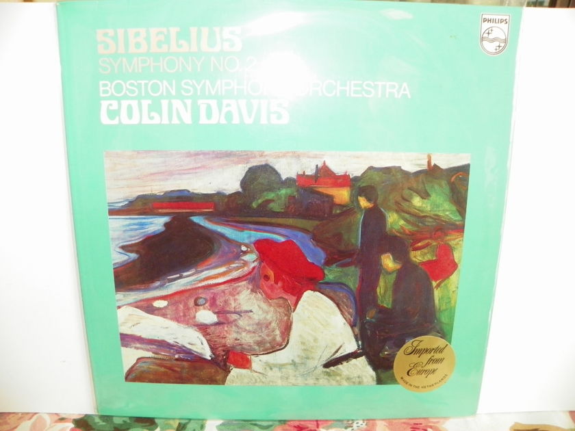 COLIN DAVIS/BOSTON SYM.ORCH. - SIBELIUS SYMPHONY #2 EUROPE IMPORT Pressing is NM/New Price Reduction