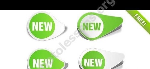 PSD наклейка "New" для Adobe Photoshop