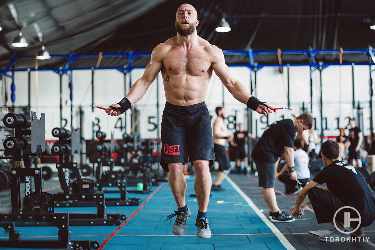 Athlete Jumping Rope