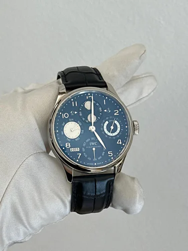 IWC Portuguese White Gold Blue Dial