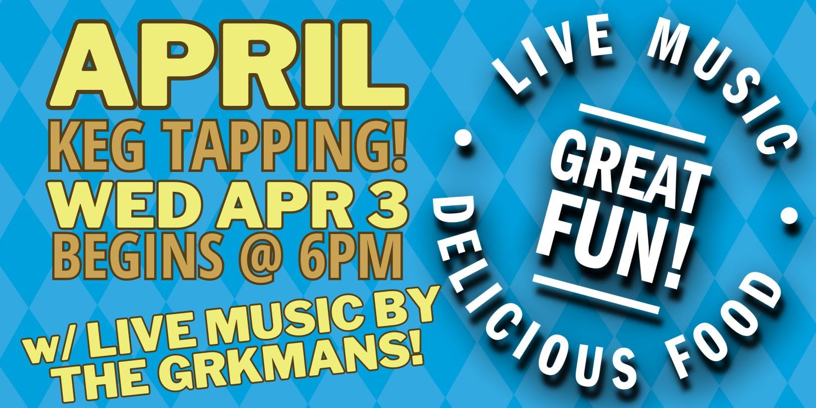 April's Keg Tapping Celebration! promotional image