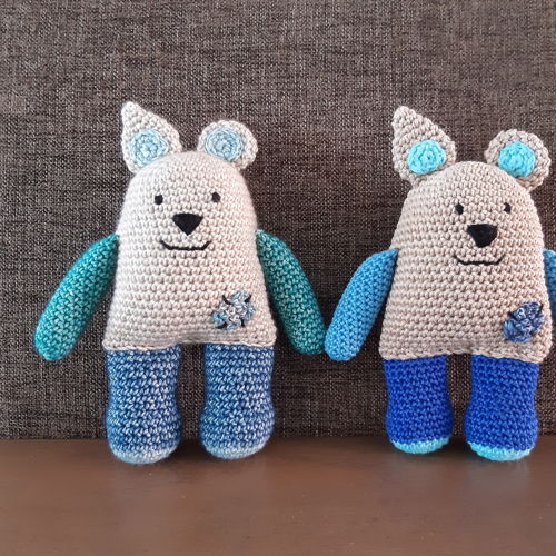 Knuffels Cosy en Happy (2 patronen in 1), Amigurumi
