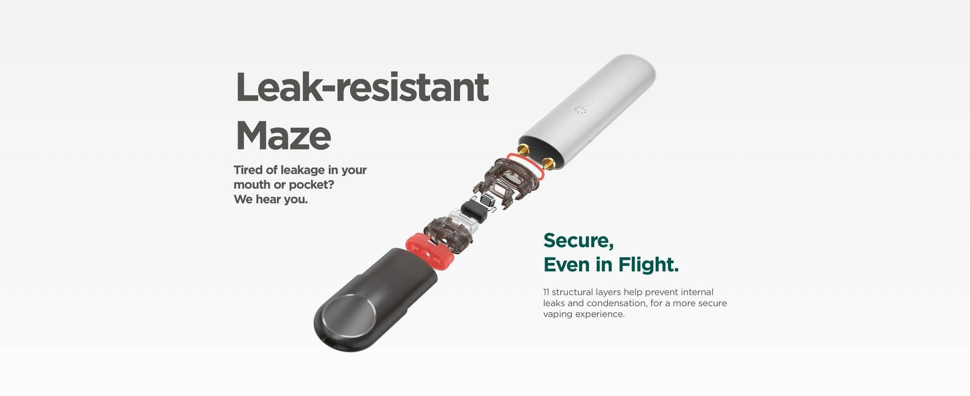 RELX Device is secure even in flight.