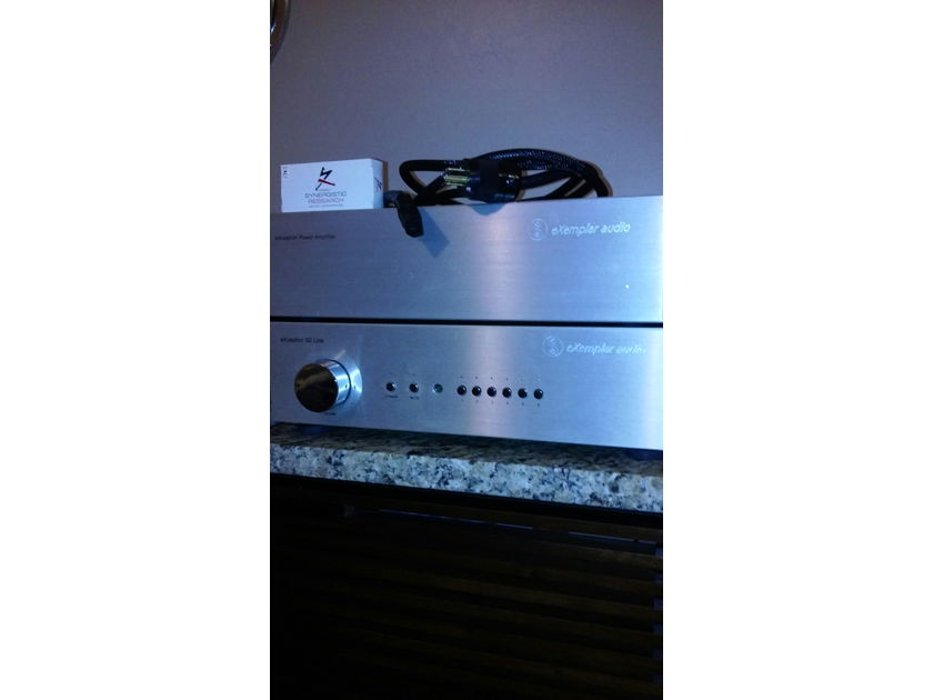 Exemplar Audio Power Amplifier brushed silver faceplate