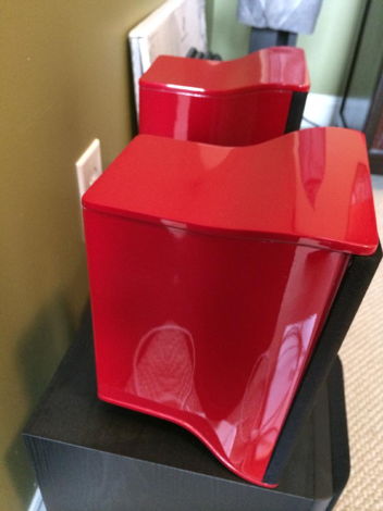 Boston Acoustics Ferrari Red Speakers VS-240 Gorgeous F...