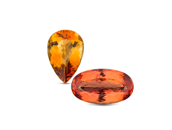 loose topaz and citrine