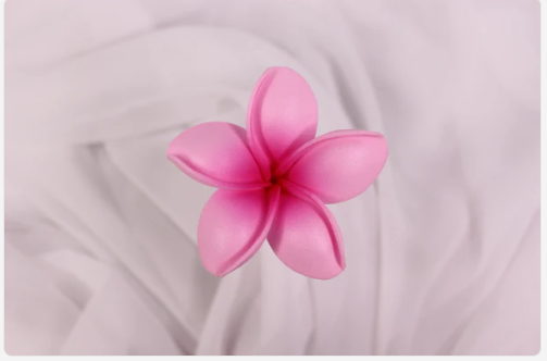 Petal Pink Frangipani Real Touch (6 Pack) - Realistic Artificial Flowers