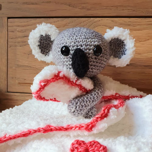 Koala knuffeldoekje en rammelaar