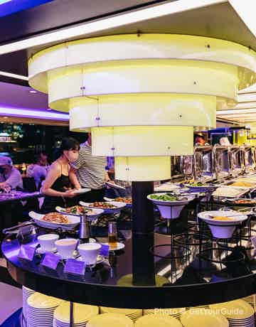 Feast on a gourmet buffet dinner