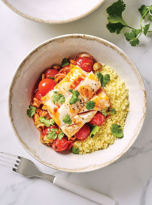 Cod with Paprika and Cherry Tomatoes