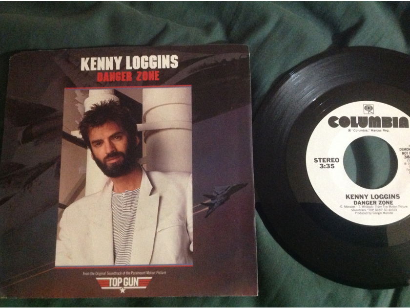 Kenny Loggins - Danger Zone Columbia Records Promo 45  Single With Picture Sleeve NM