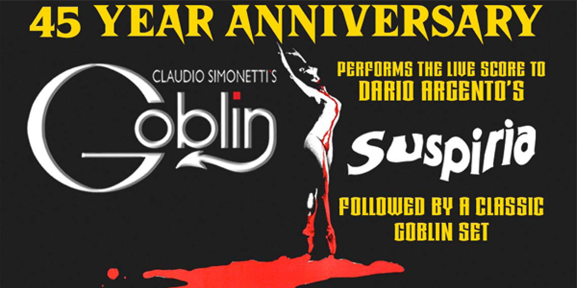  The Paramount Theatre & Resound Presents: Claudio Simonetti's Goblin on 11/22! promotional image