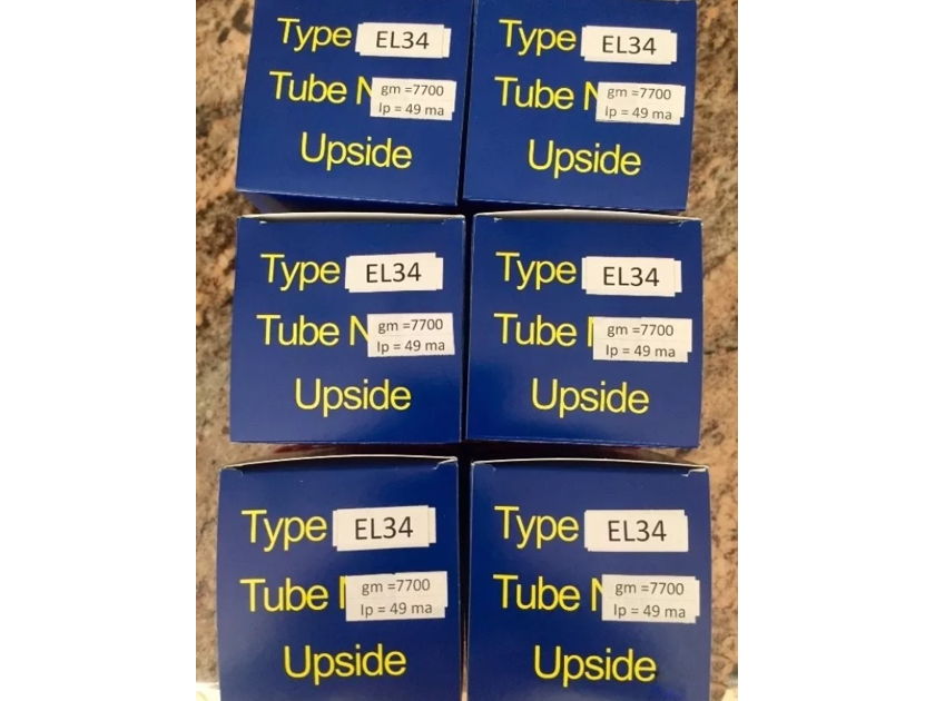 Sophia Electric EL34 Matched set of six vacuum tubes. New in boxes