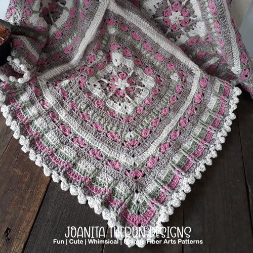 Snuggled Hearts Crochet Baby Blanket