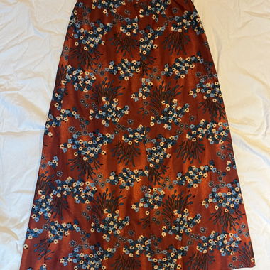 floral maxi skirt