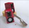 Stock photo of red speaker mine are gloss black