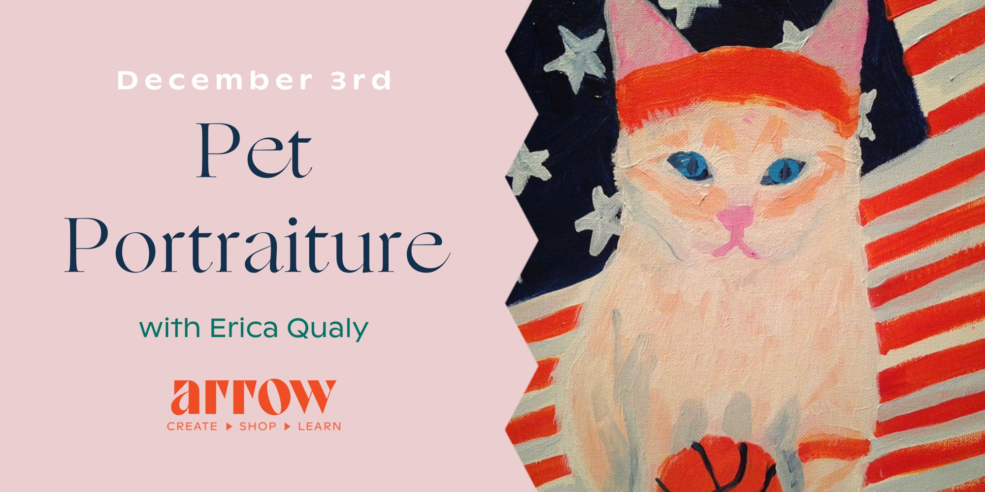 Pet Portraiture Painting Class with Erica Qualy promotional image