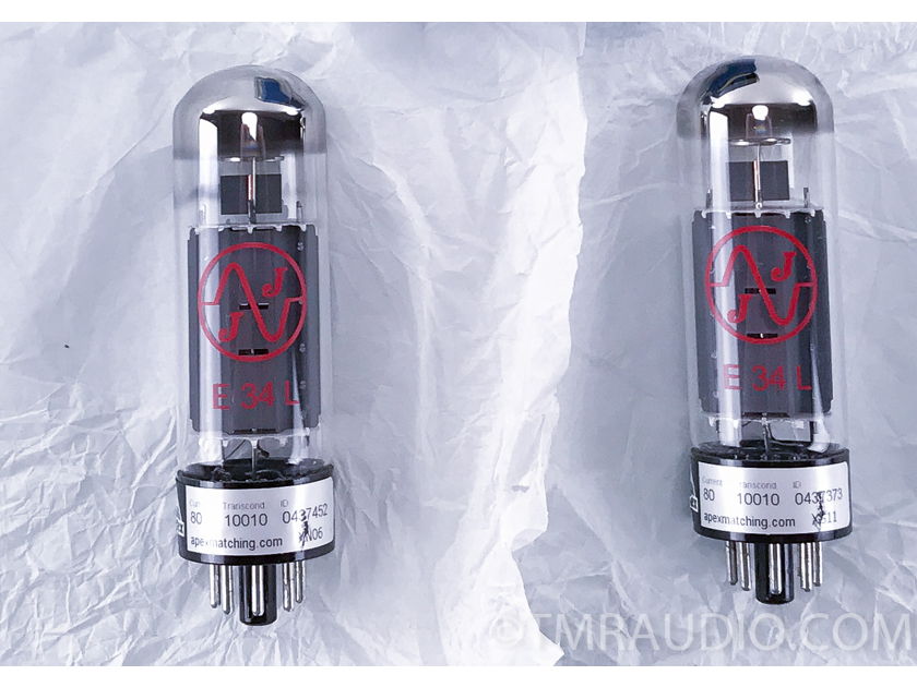 JJ Electronics T-E34L-JJ-MQ Vacuum Tube Pentode Matched Quad (2541)