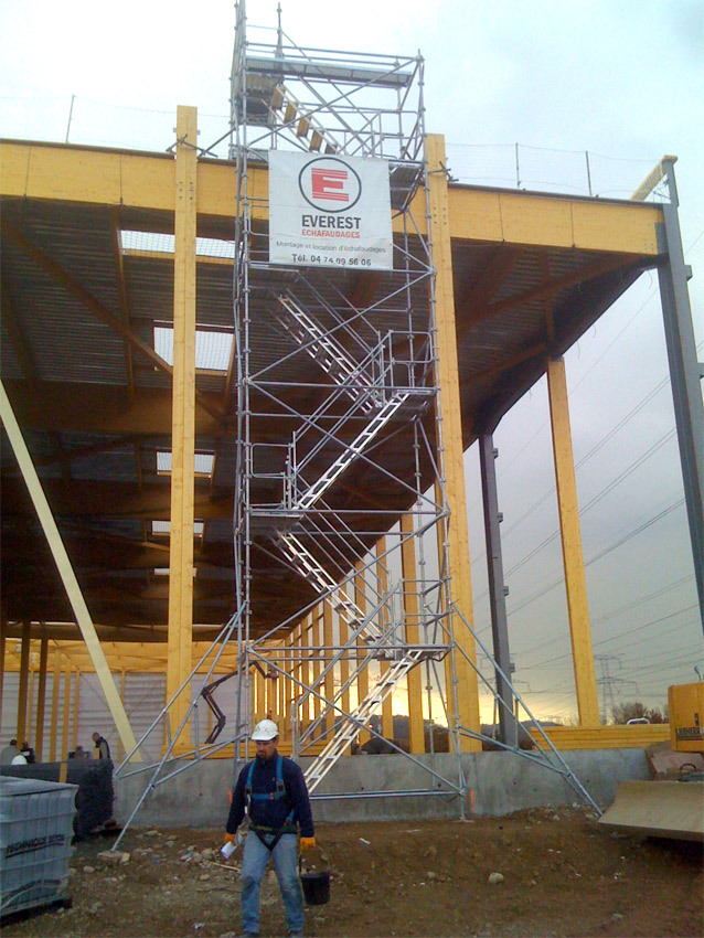 Chantier échafaudage EVEREST — Ref01