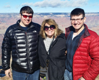 Cell phone calls aside, the intrepid New Yorkers made it to Arizona.