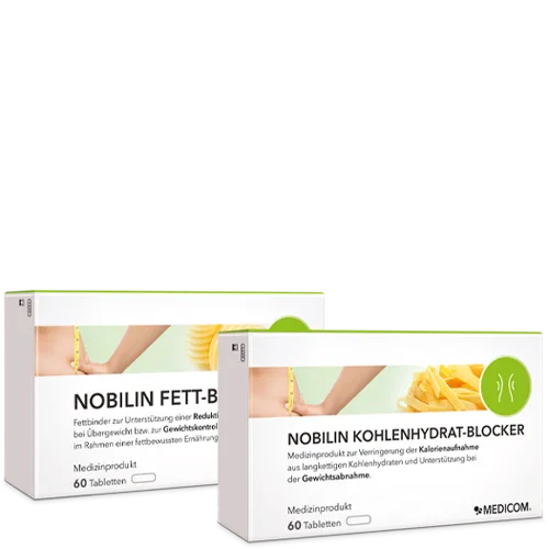 Nobilin Combinaison Minceur - Nobilin Bloqueur de Graisses + Nobilin Bloqueur de Glucides