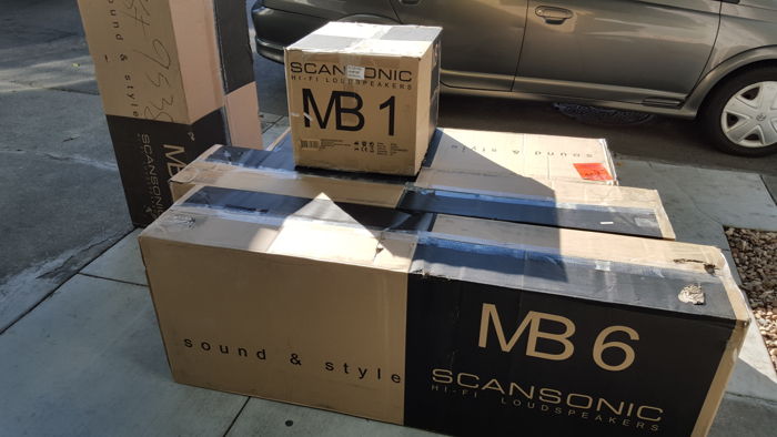 Scansonic  MB-6 Slim Floorstanding Loudspeaker  Black-S...
