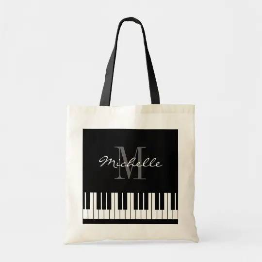 If your loved ones are piano players, then nothing is more impressive than a tote bag with their lovely names and monograms on it. With a large capacity design, this tote bag surely brings the best experience to your friends. 