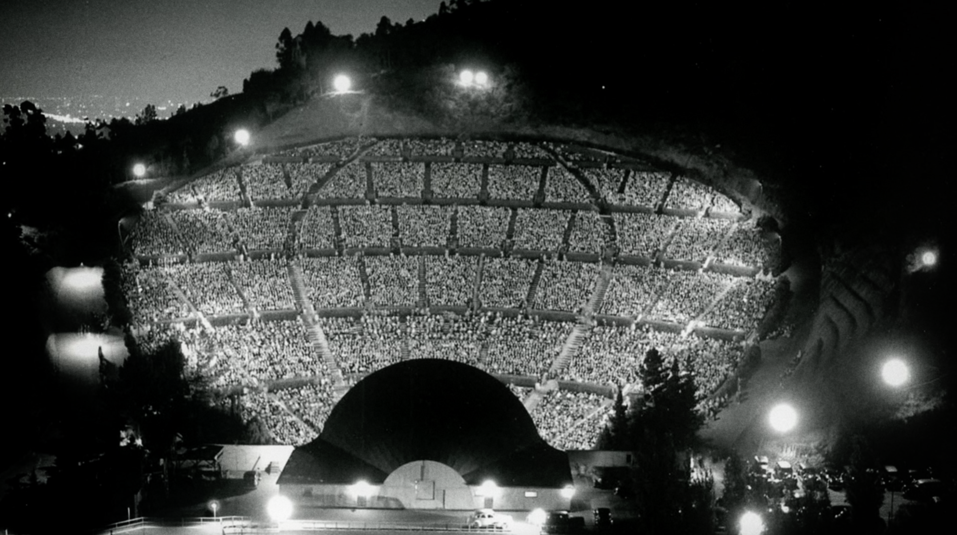 The Hollywood Bowl in the 1940s.