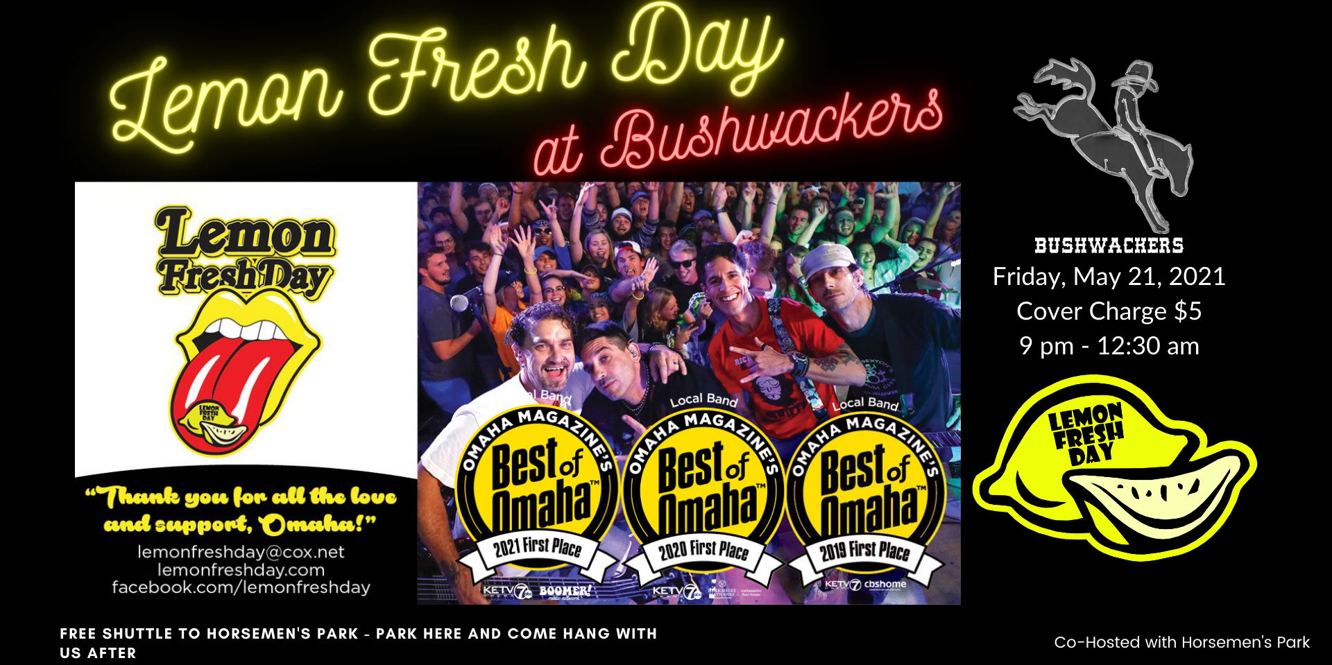 Lemon Fresh Day at Bushwackers! promotional image