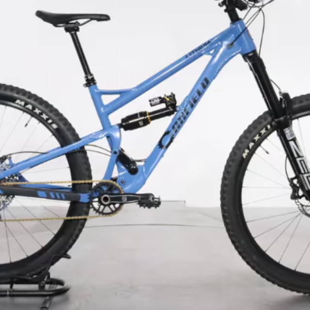 a full suspension Canfield mountain bike