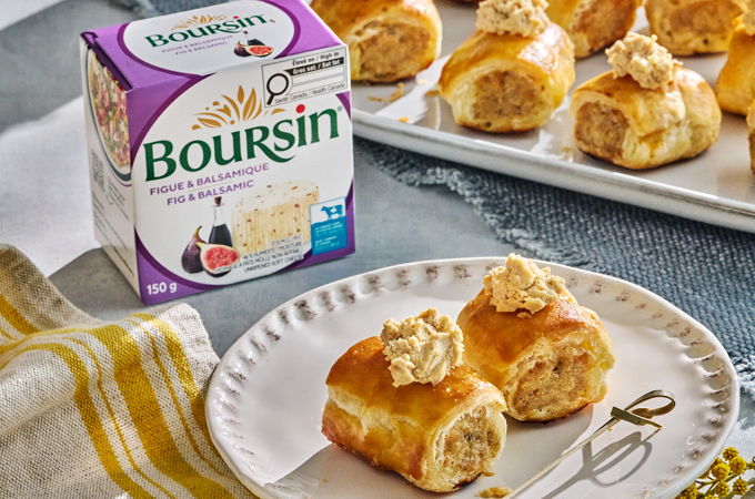 Feuilletés de pain de viande au fromage