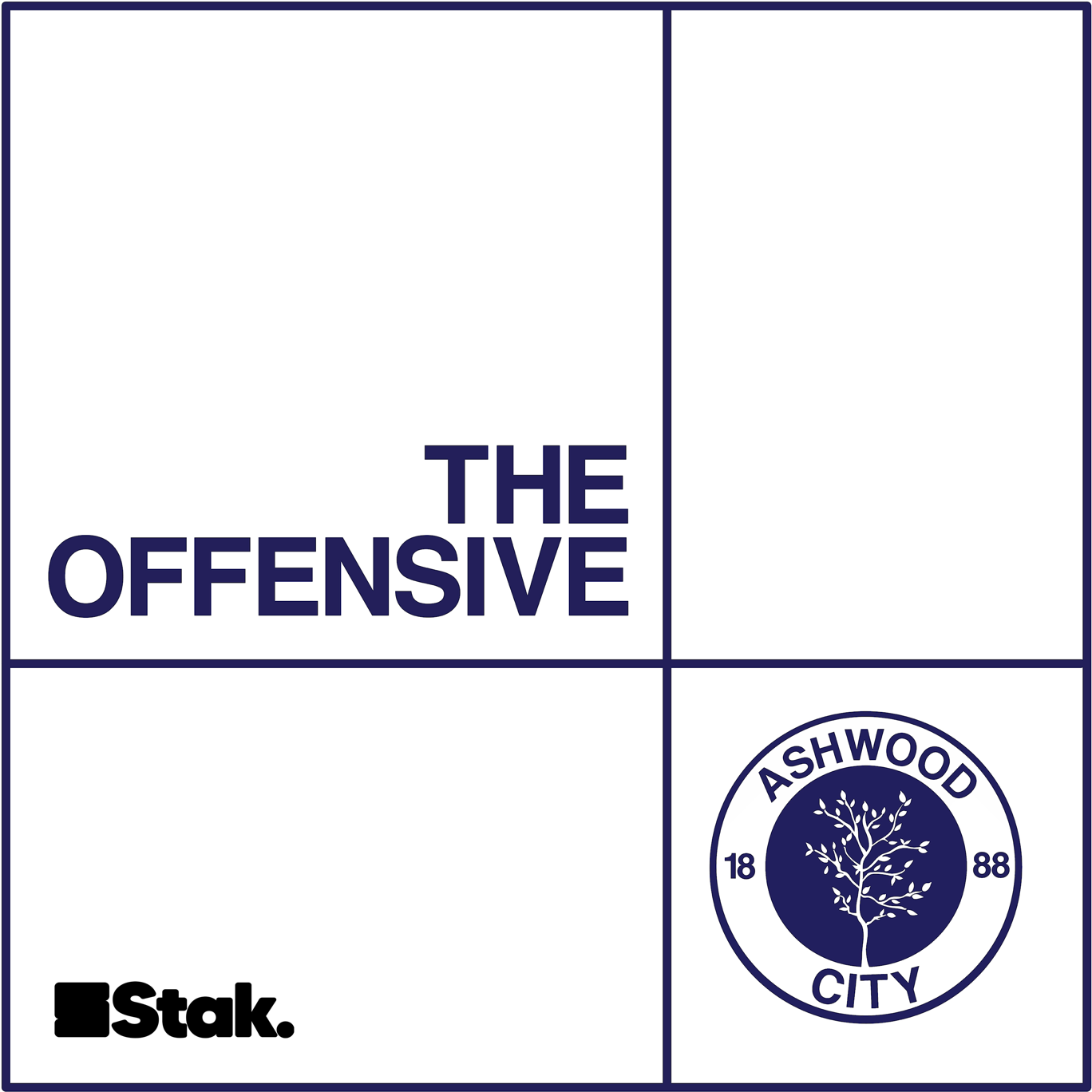 The artwork for the The Offensive podcast.