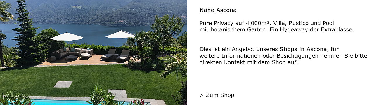  Ascona
- Villa in der Nähe von Ascona zum Verkauf über Engel & Völkers Ascona