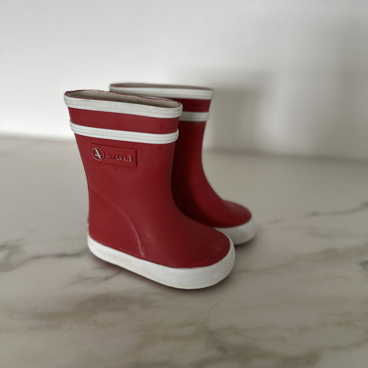 Red AIGLE Rain / Rubber Boots size 19