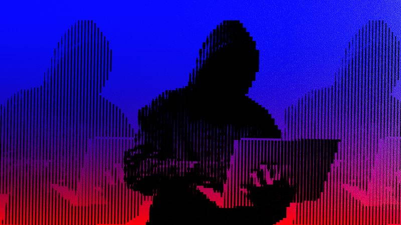 Silhouette of a hacker