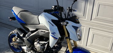 2022 KAWASAKI Z125 PRO motorcycle for rent near Moreno Valley, CA
