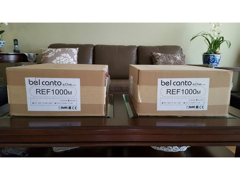 Bel Canto Design REF1000M Silver Power Amp Brand New in Factory Sealed Boxes