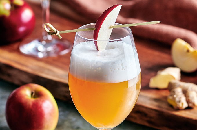 Mocktail pomme-gingembre