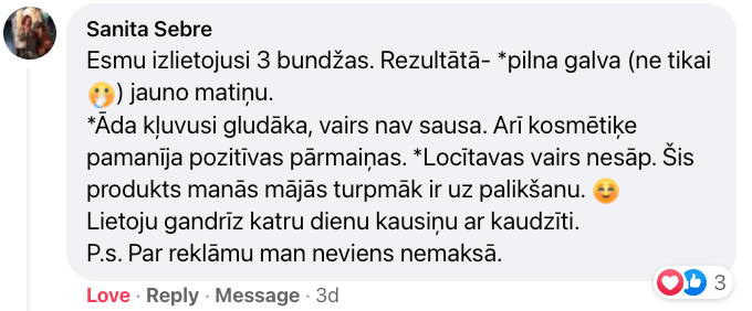 Kolagēns atsauksme Sanita