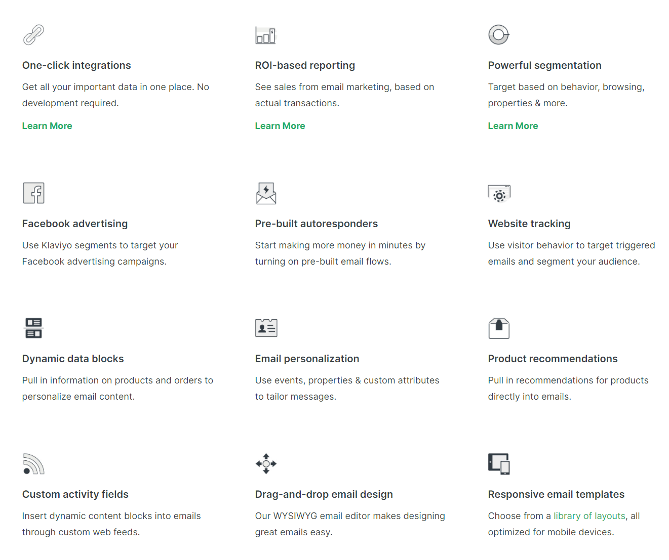 Klaviyo product / service
