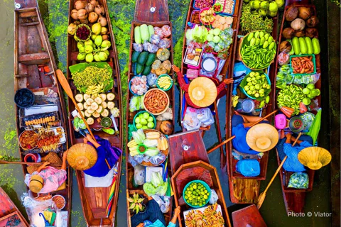 Floating Market & Train Market with Train/Boat ride