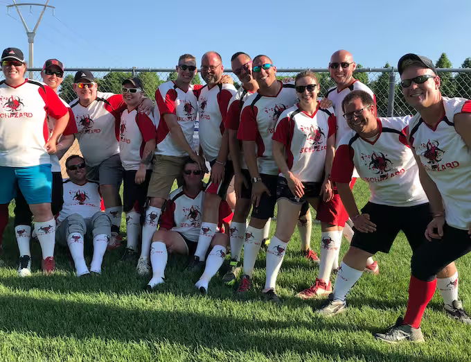 Biohazard Softball Team Photo