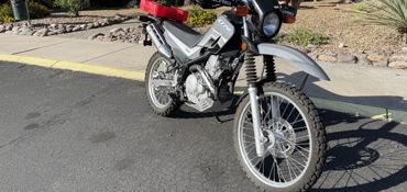 2025 YAMAHA XT250 motorcycle for rent near Tucson, AZ