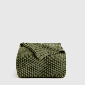 Cotton Fisherman Throw (Olive)