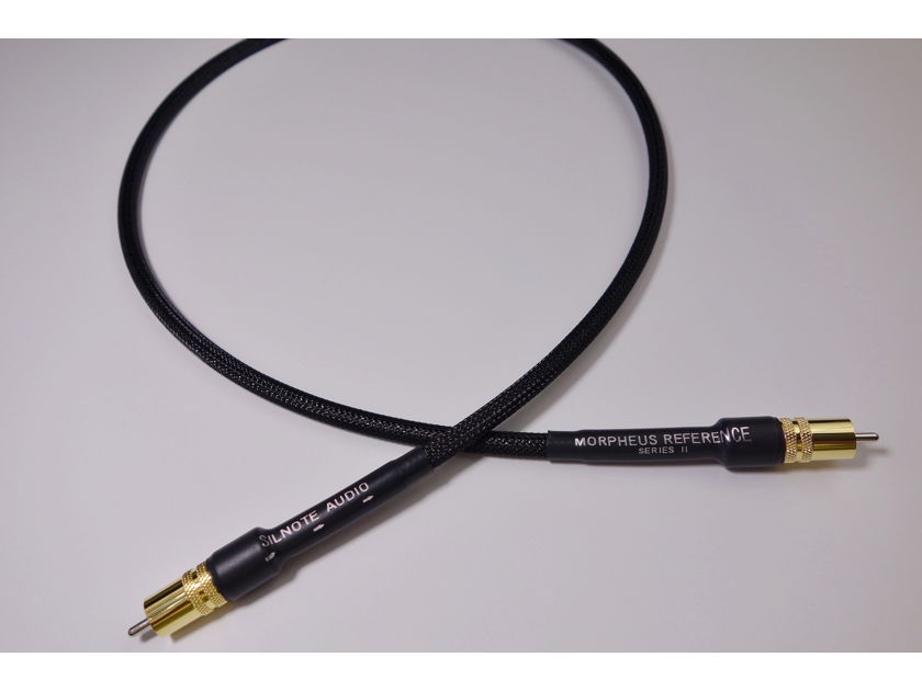Top Reviews Award Winning Silnote Audio Cables Digital 75ohm Morpheus Reference Series II RCA 1m 24k Gold/Silver World Class Reference!