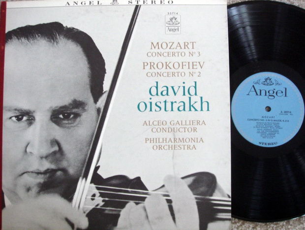 EMI Angel Blue / OISTRAKH, - Mozart Violin Concerto No....